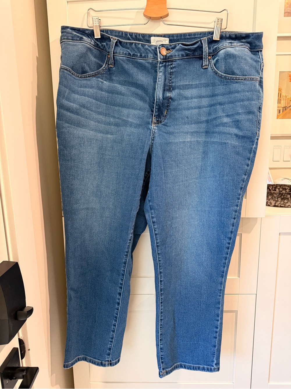 Maurices Medium Blue Ankle Crop Jeans